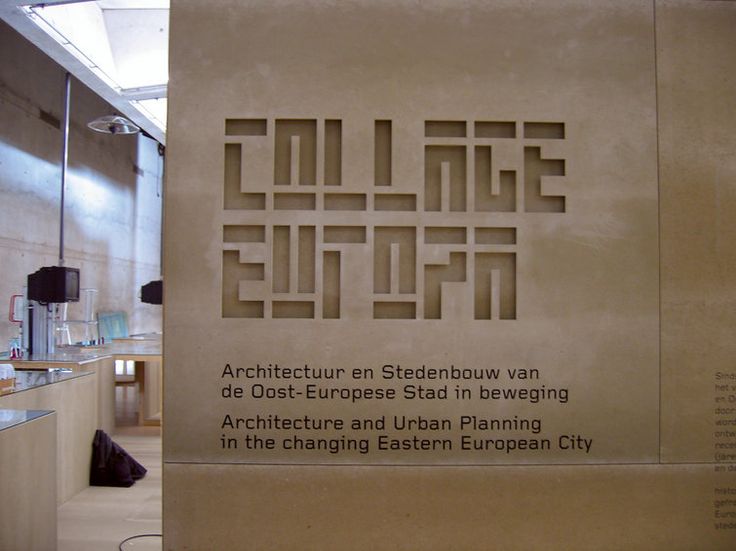 Architectural signage